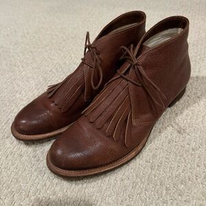 The Great. Kilty Boots in Cognac Leather Size 9